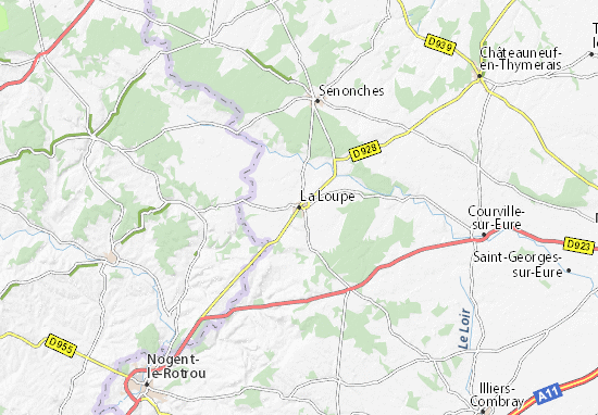 Kaart Plattegrond La Loupe