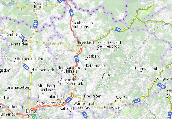 Karte Stadtplan Lasberg