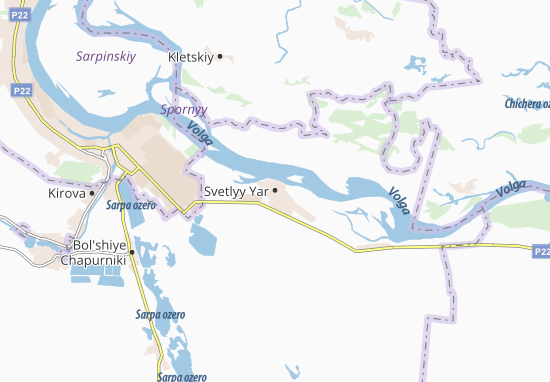 Mapa Svetlyy Yar