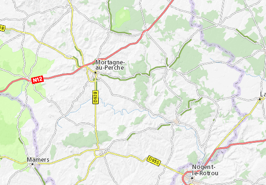 Karte Stadtplan La Chapelle-Montligeon