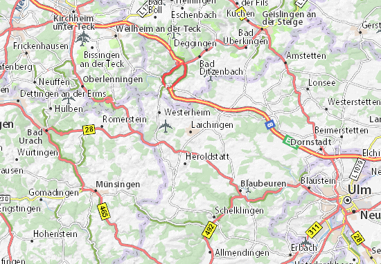 Karte Stadtplan Laichingen