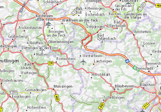 Karte Stadtplan Westerheim