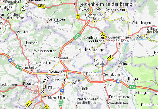 Karte Stadtplan Rammingen
