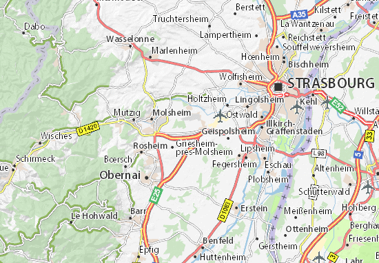 Karte Stadtplan Duttlenheim