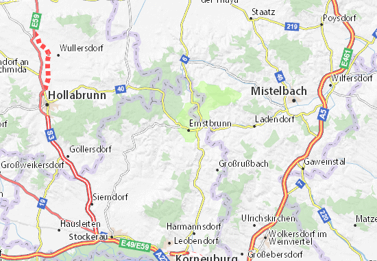 Karte Stadtplan Ernstbrunn