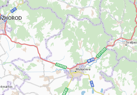 Karte Stadtplan Bobovyshche