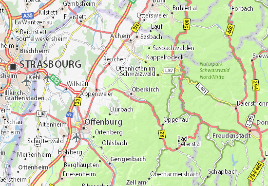 Kaart Plattegrond Schauenburg