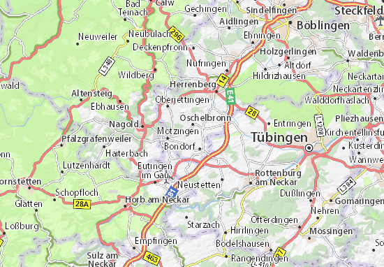 Mapa Gäufelden