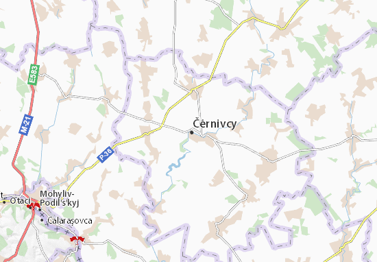 Kaart Plattegrond Čėrnivcy