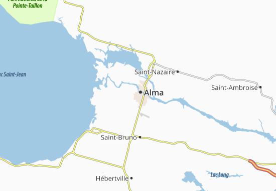 Karte Stadtplan Alma