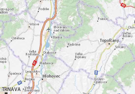 Kaart Plattegrond Radošina