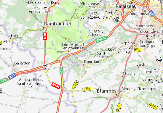 Karte Stadtplan Rouillon