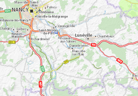 Damelevières Map
