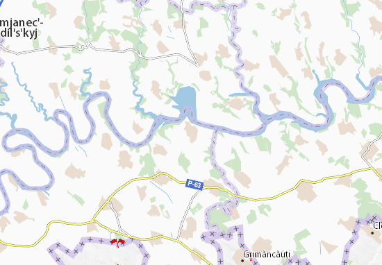 Karte Stadtplan Komariv