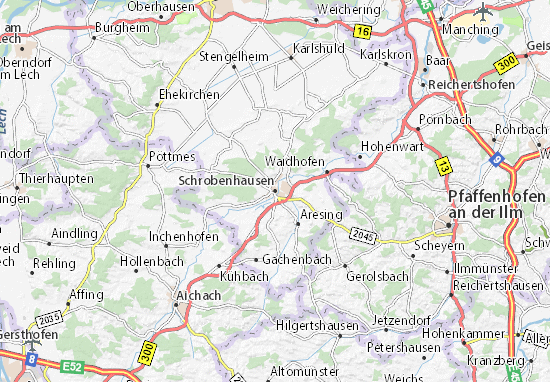 Schrobenhausen Map