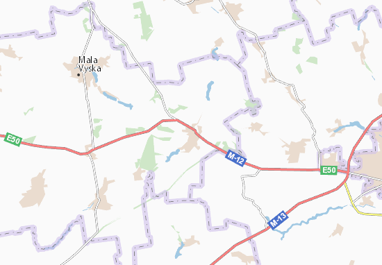 Kaart Plattegrond Velyka Vyska