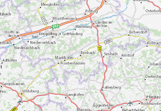 Mapa Reisbach