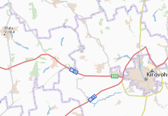Karte Stadtplan Ovsyanykivka
