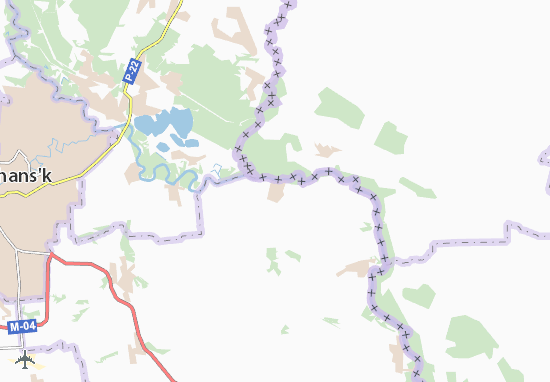 Karte Stadtplan Parkhomenko
