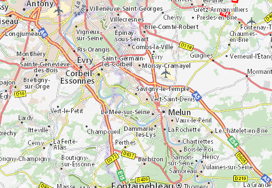 Savigny-le-Temple Map