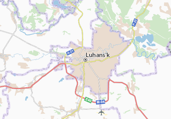 Luhans&#x27;k Map
