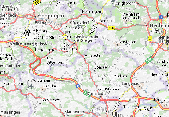 Mapa Amstetten