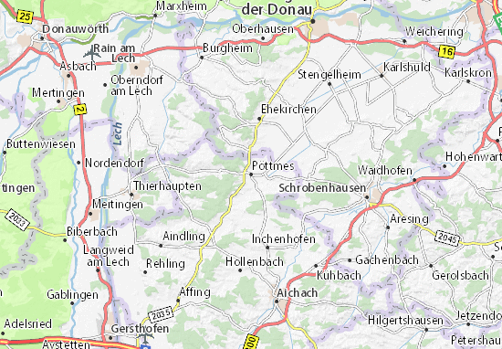 Karte Stadtplan Pöttmes