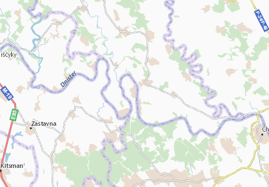 Perebykivtsi Map