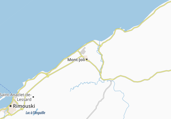 Karte Stadtplan Mont-Joli