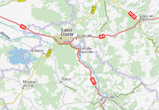 Mapa Eurville-Bienville
