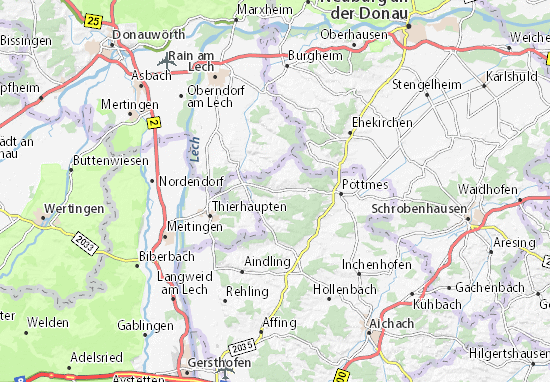 Karte Stadtplan Wiesenbach