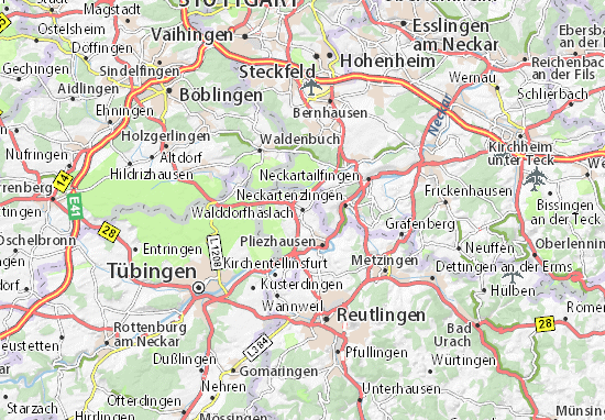 Karte Stadtplan Walddorfhäslach