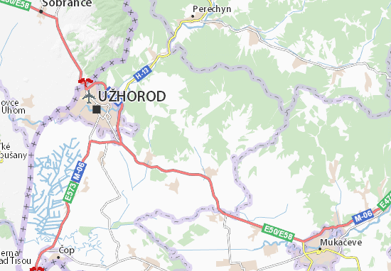 Karte Stadtplan Chudlovo