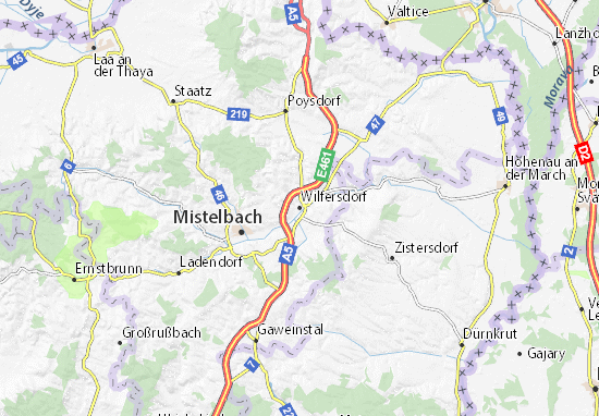 Karte Stadtplan Wilfersdorf