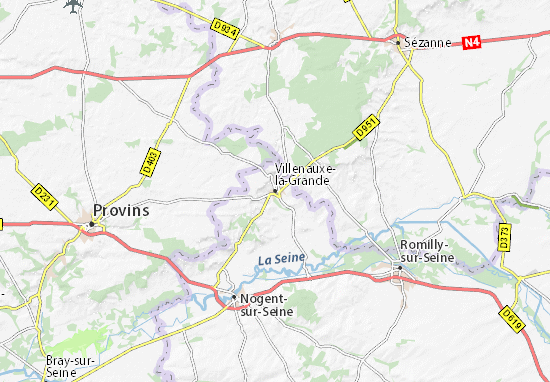Carte-Plan Villenauxe-la-Grande