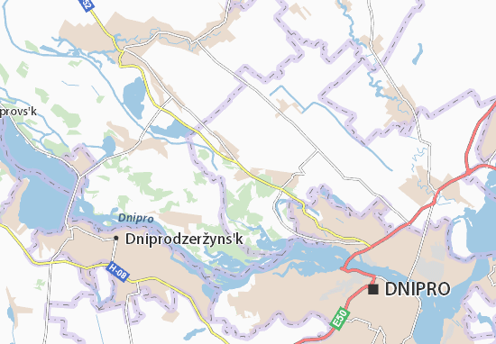 Karte Stadtplan Partyzans&#x27;ke