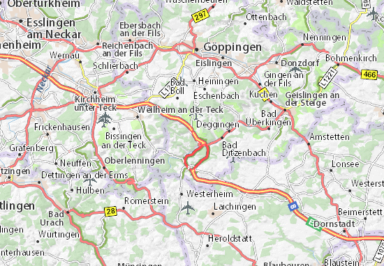 Karte Stadtplan Gruibingen