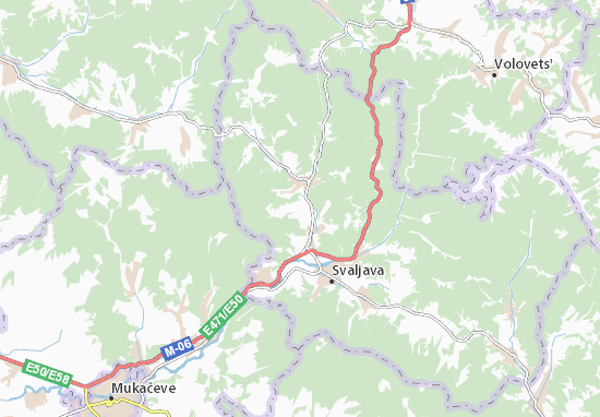Karte Stadtplan Solochyn