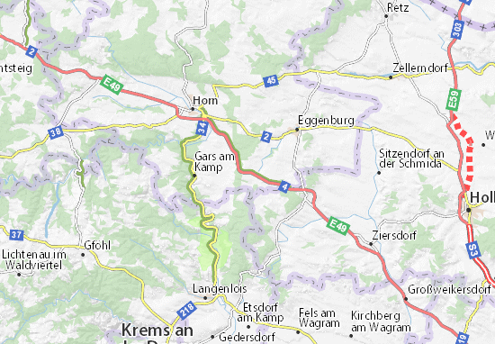 Kaart Plattegrond Harmannsdorf