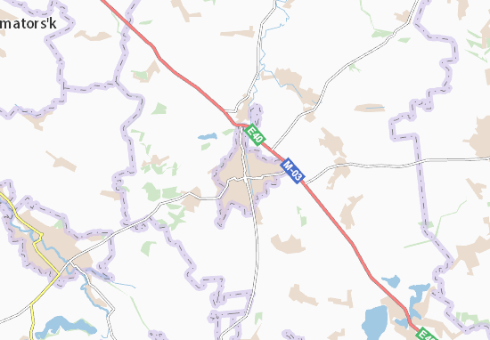 Karte Stadtplan Artemivs&#x27;k