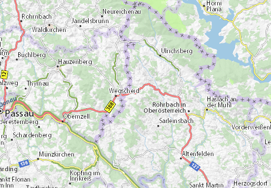 Karte Stadtplan Kollerschlag
