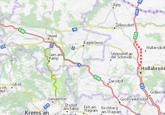 Kaart Plattegrond Burgschleinitz