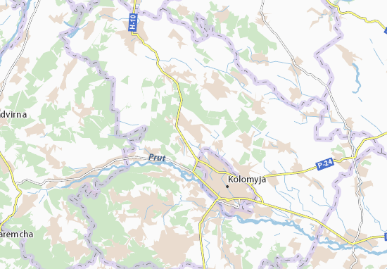 Mapa Lisna Slobidka