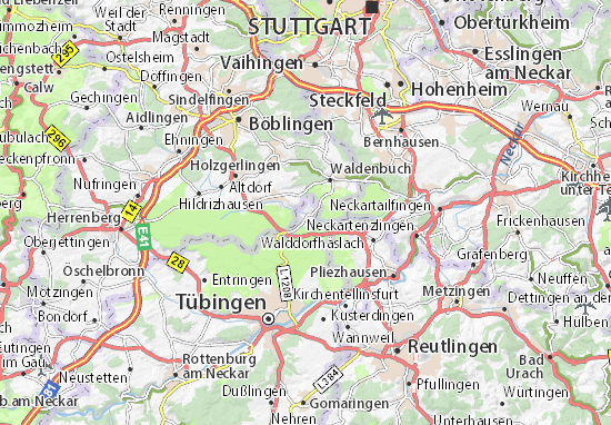 Karte Stadtplan Dettenhausen