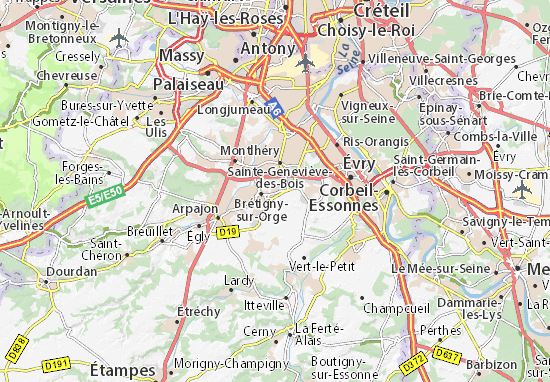 Karte Stadtplan Le Plessis-Pâté