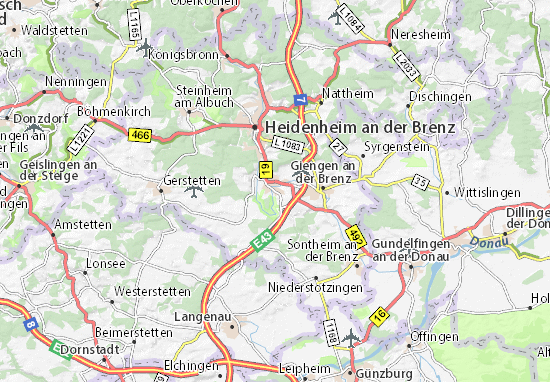 Karte Stadtplan Herbrechtingen