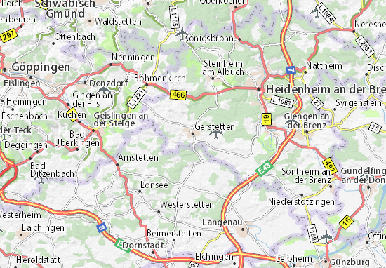 Karte Stadtplan Gerstetten
