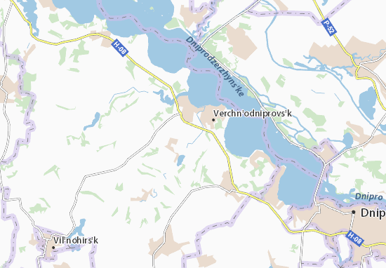 Karte Stadtplan Pidluzhzhya