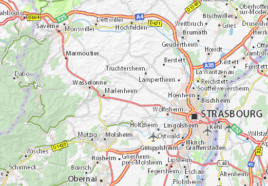 Karte Stadtplan Quatzenheim