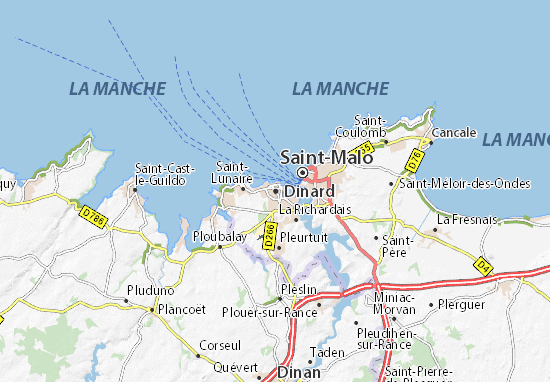 Kaart Plattegrond Dinard